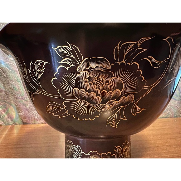 Vintage Large Handmade in occupied Japan (1945/1951) metal bowl/serving dish90 - Picture 3 of 10